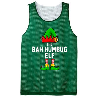 Bah Humbug Elf Matching Family Christmas Mesh Reversible Basketball Jersey Tank