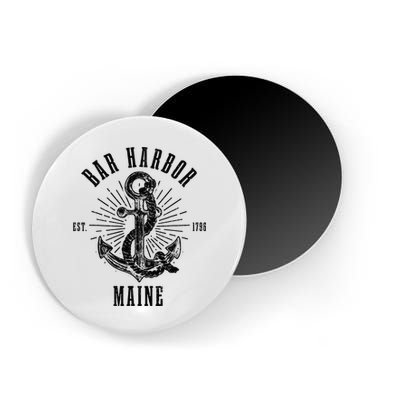 Bar Harbor Est. 1796 Maine Anchor Vintage Nautical Gift Magnet