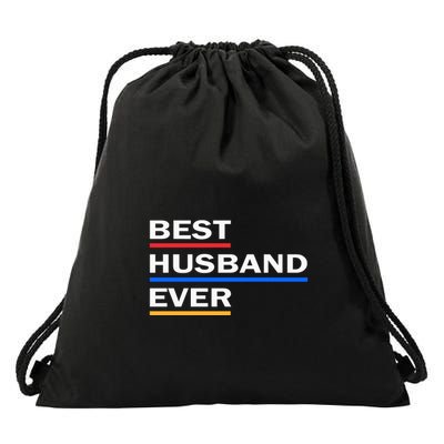 Best Husband Ever Funny Saying Novelty Teee Gift For Dad Cool Humor Drawstring Bag