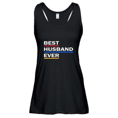 Best Husband Ever Funny Saying Novelty Teee Gift For Dad Cool Humor Ladies Essential Flowy Tank