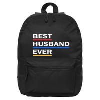 Best Husband Ever Funny Saying Novelty Teee Gift For Dad Cool Humor 16 in Basic Backpack