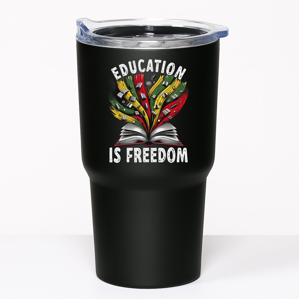 Black History Education Is Freedom Books Black History Tumbler