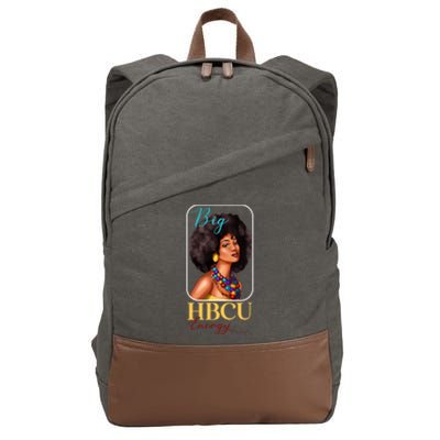 Big Hbcu Energy Historically Black College University Gift Cotton Canvas Backpack