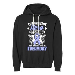 Bravest Hero Esophagus Cancer Esophageal Cancer Awareness Cute Gift Garment-Dyed Fleece Hoodie