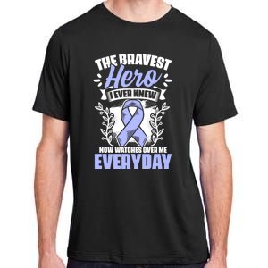 Bravest Hero Esophagus Cancer Esophageal Cancer Awareness Cute Gift Adult ChromaSoft Performance T-Shirt