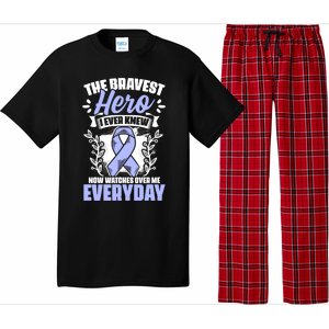 Bravest Hero Esophagus Cancer Esophageal Cancer Awareness Cute Gift Pajama Set