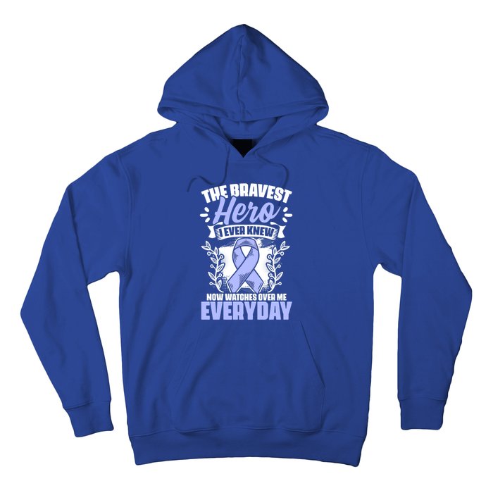 Bravest Hero Esophagus Cancer Esophageal Cancer Awareness Cute Gift Hoodie