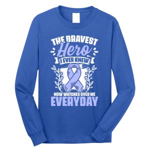 Bravest Hero Esophagus Cancer Esophageal Cancer Awareness Cute Gift Long Sleeve Shirt