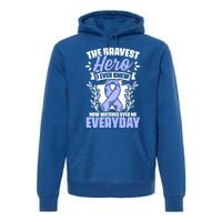 Bravest Hero Esophagus Cancer Esophageal Cancer Awareness Cute Gift Premium Hoodie