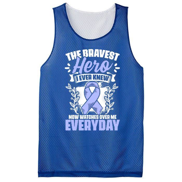 Bravest Hero Esophagus Cancer Esophageal Cancer Awareness Cute Gift Mesh Reversible Basketball Jersey Tank