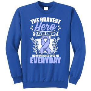 Bravest Hero Esophagus Cancer Esophageal Cancer Awareness Cute Gift Tall Sweatshirt