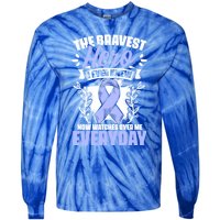 Bravest Hero Esophagus Cancer Esophageal Cancer Awareness Cute Gift Tie-Dye Long Sleeve Shirt