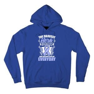 Bravest Hero Esophagus Cancer Esophageal Cancer Awareness Cute Gift Tall Hoodie