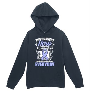 Bravest Hero Esophagus Cancer Esophageal Cancer Awareness Cute Gift Urban Pullover Hoodie