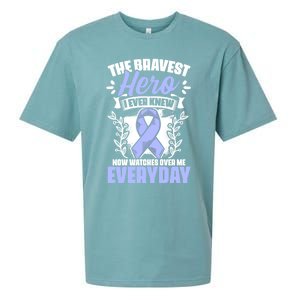 Bravest Hero Esophagus Cancer Esophageal Cancer Awareness Cute Gift Sueded Cloud Jersey T-Shirt