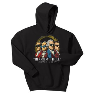 Bloody Hell England July 4th 1776 Kids Hoodie