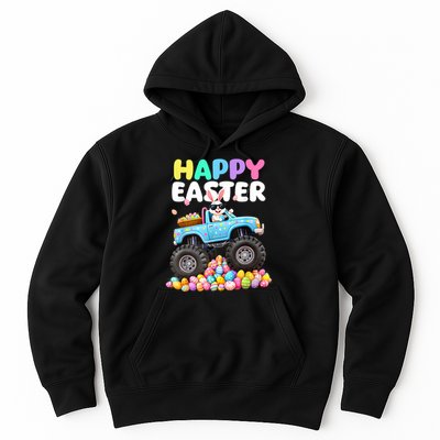 Boy.s Happy Easter Monster Truck Easter Eggs  Hoodie