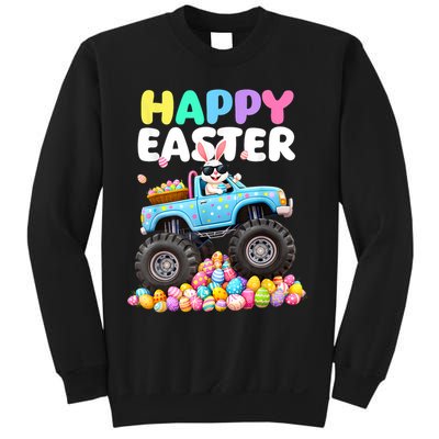 Boy.s Happy Easter Monster Truck Easter Eggs  Sweatshirt
