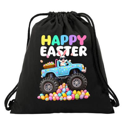 Boy.s Happy Easter Monster Truck Easter Eggs  Drawstring Bag
