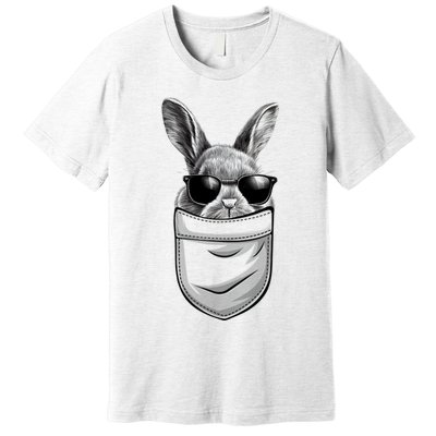 Bunny Happy Easter Shirts For Bunny Pocket Premium T-Shirt