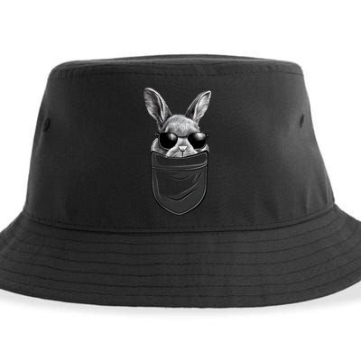 Bunny Happy Easter Shirts For Bunny Pocket Sustainable Bucket Hat