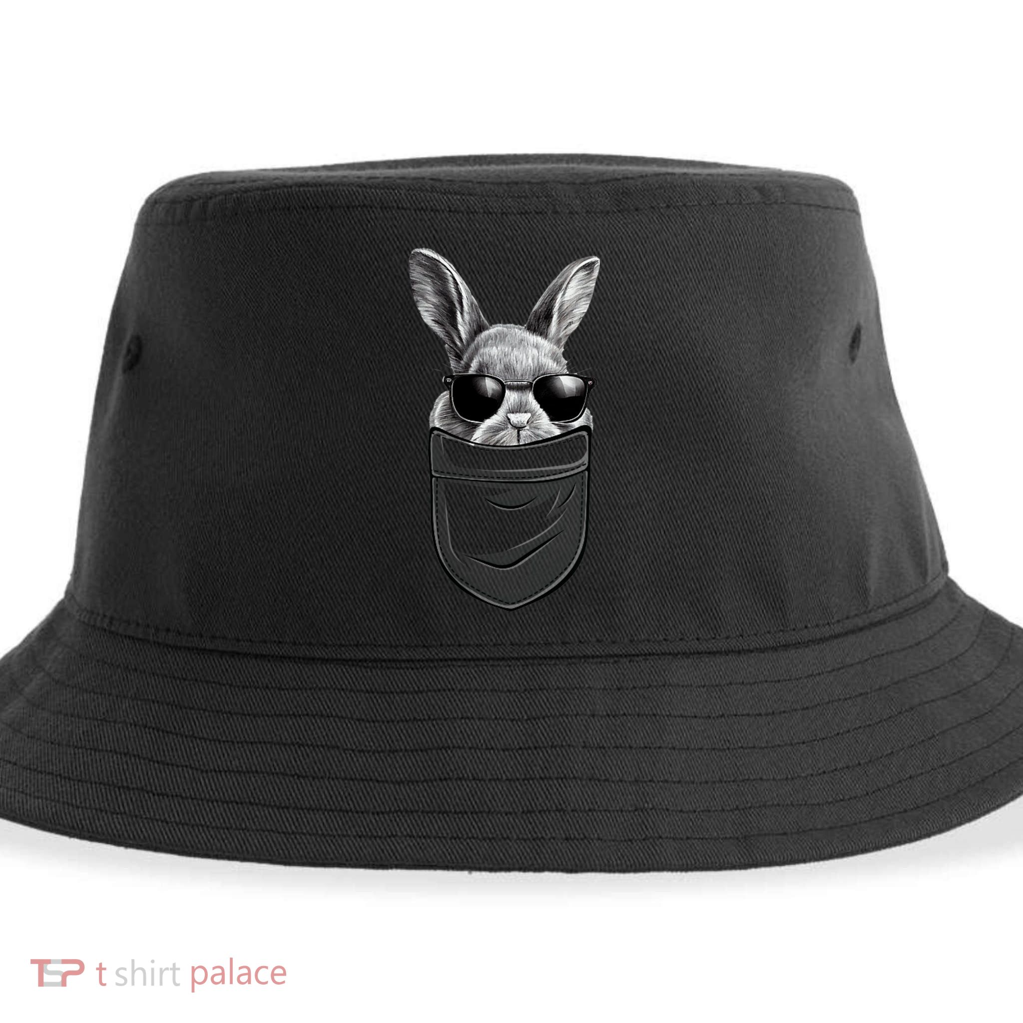 Bunny Happy Easter Shirts For Bunny Pocket Sustainable Bucket Hat
