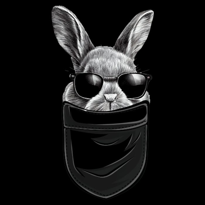 Bunny Happy Easter Shirts For Bunny Pocket 16 in Basic Backpack
