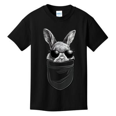 Bunny Happy Easter Shirts For Bunny Pocket Kids T-Shirt