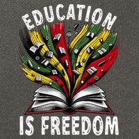 Black History Education Is Freedom Books Black History Cotton Canvas Backpack