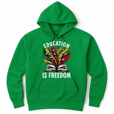 Black History Education Is Freedom Books Black History Hoodie