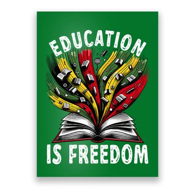 Black History Education Is Freedom Books Black History Poster