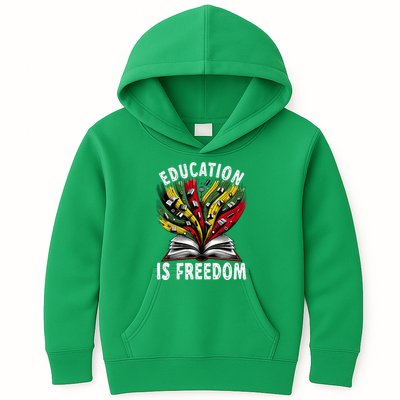 Black History Education Is Freedom Books Black History Kids Hoodie