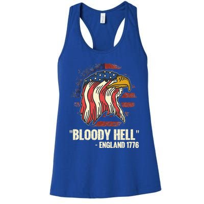 Bloody Hell England July 4th 1776 Women's Racerback Tank