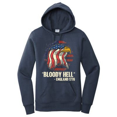 Bloody Hell England July 4th 1776 Women's Pullover Hoodie