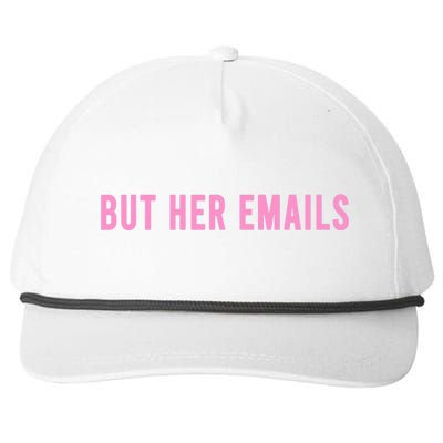 But Her Emails Snapback Five-Panel Rope Hat