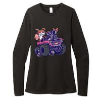  Bunny Happy Easter Monster Truck Lovers Womens CVC Long Sleeve Shirt