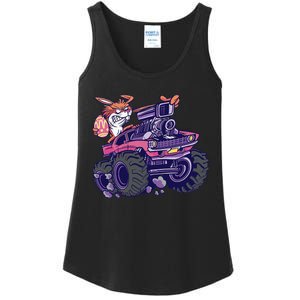  Bunny Happy Easter Monster Truck Lovers Ladies Essential Tank