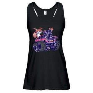  Bunny Happy Easter Monster Truck Lovers Ladies Essential Flowy Tank