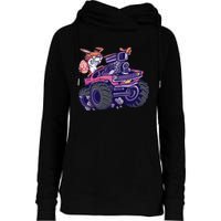  Bunny Happy Easter Monster Truck Lovers Womens Funnel Neck Pullover Hood