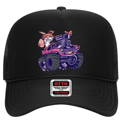  Bunny Happy Easter Monster Truck Lovers Trucker Hat