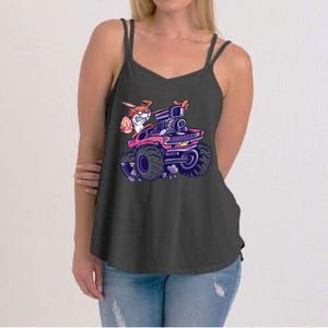  Bunny Happy Easter Monster Truck Lovers Women's Strappy Tank