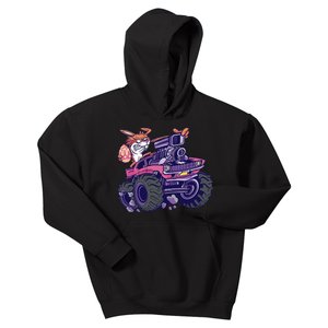  Bunny Happy Easter Monster Truck Lovers Kids Hoodie