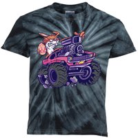  Bunny Happy Easter Monster Truck Lovers Kids Tie-Dye T-Shirt