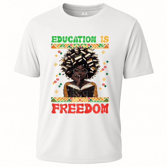 Black History Education Freedom Afro Teacher Female Performance Shirt