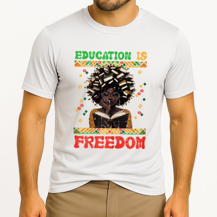 Black History Education Freedom Afro Teacher Female Performance Shirt