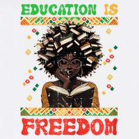 Black History Education Freedom Afro Teacher Female Performance Shirt