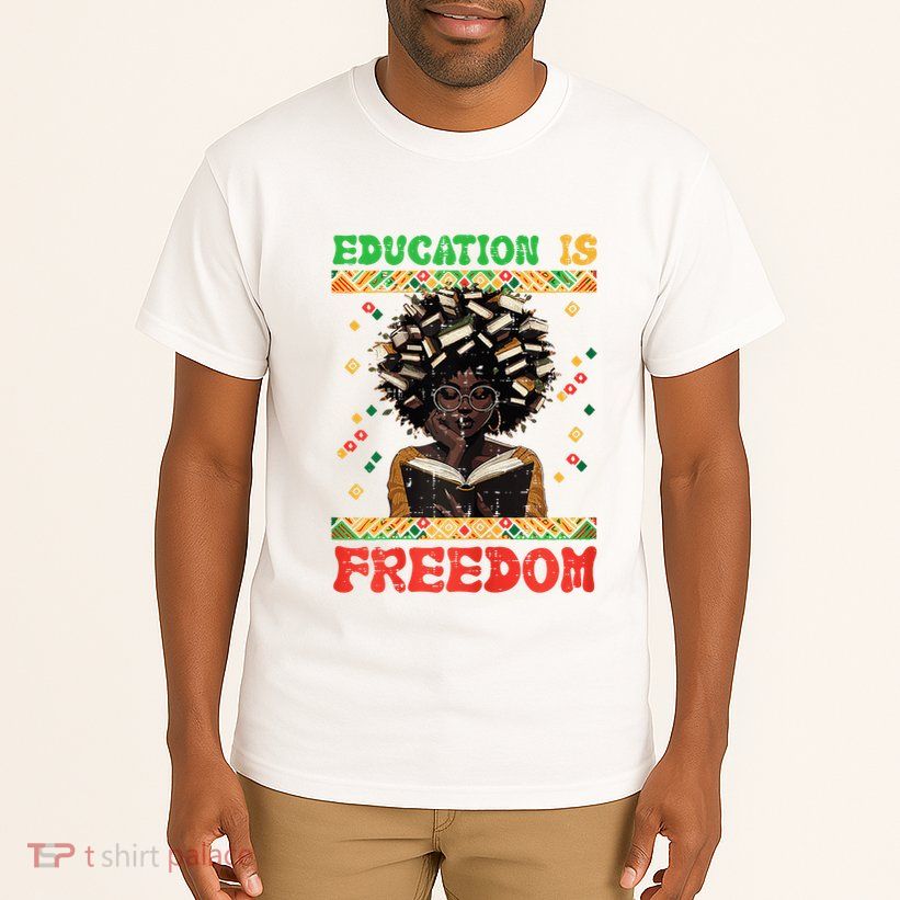 Black History Education Freedom Afro Teacher Female Tall T-Shirt