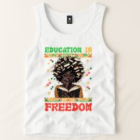 Black History Education Freedom Afro Teacher Female Tank Top