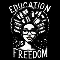 Black History Education Is Freedom Books Bucket Hat