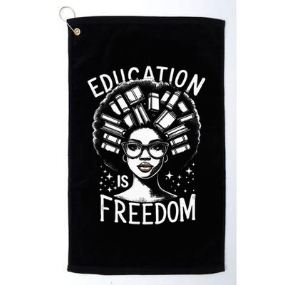 Black History Education Is Freedom Books Golf Towel